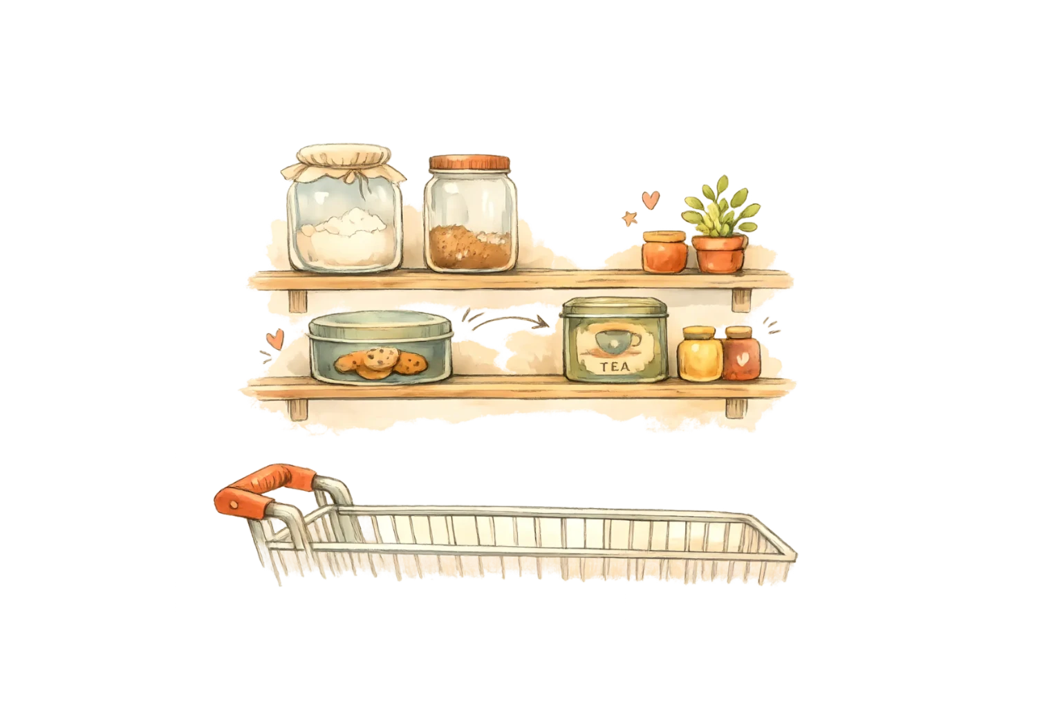 Auto-generated shopping list preview